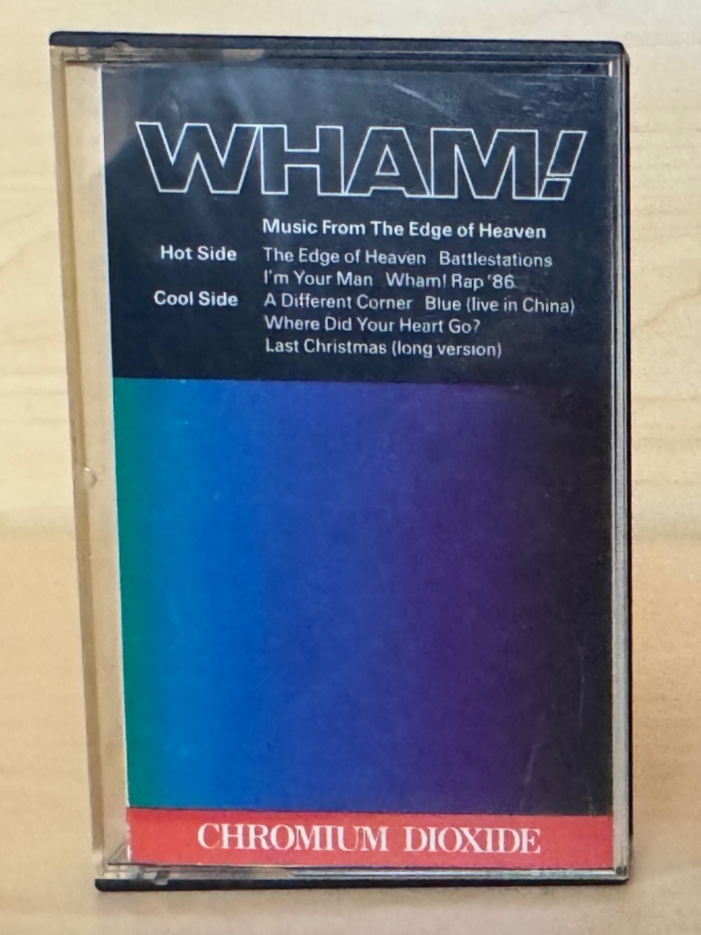 Vintage Wham Music From The Edge Of Heaven Cassette Tape, 1986